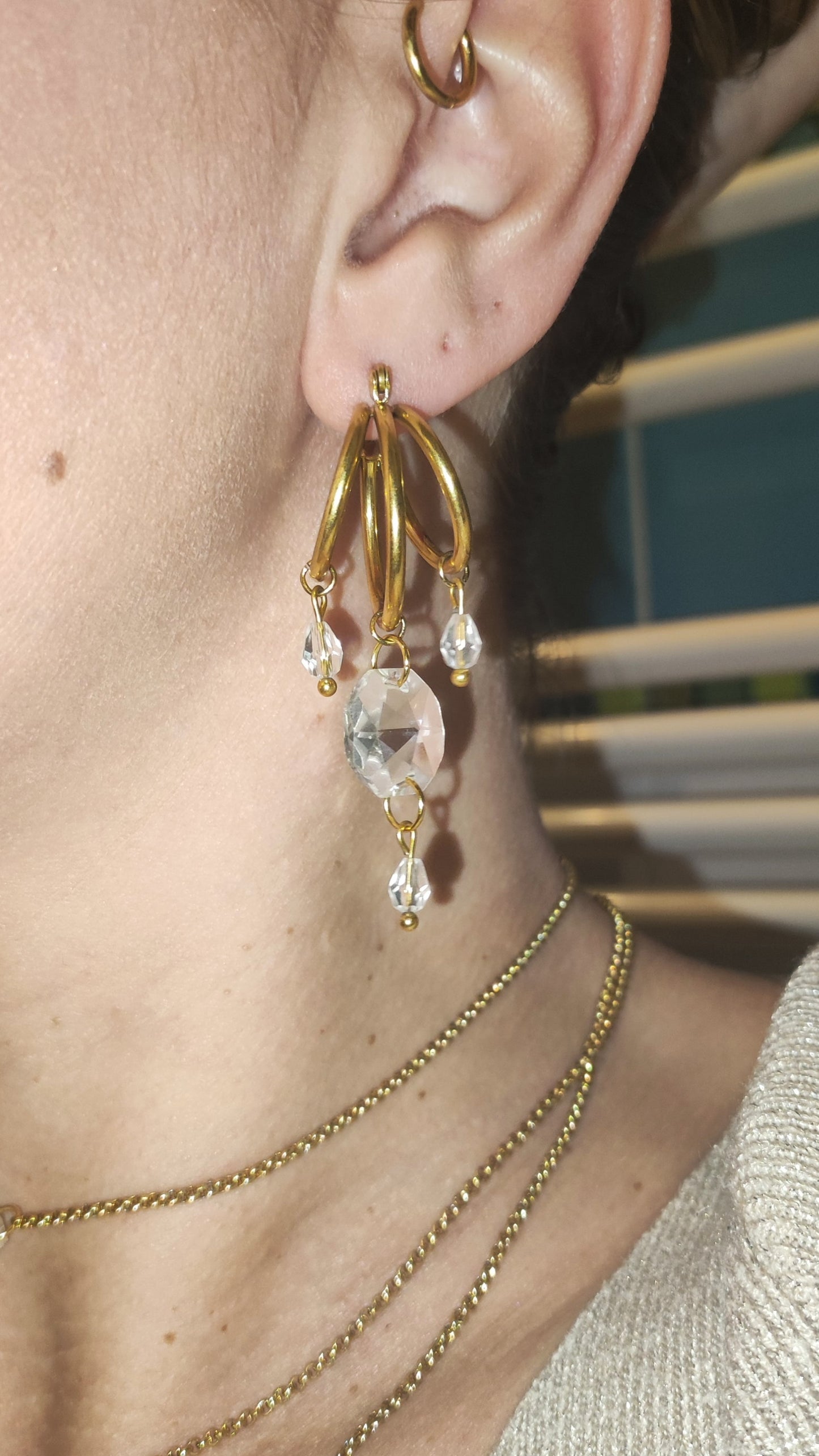LUSTRE - Boucles d'oreilles