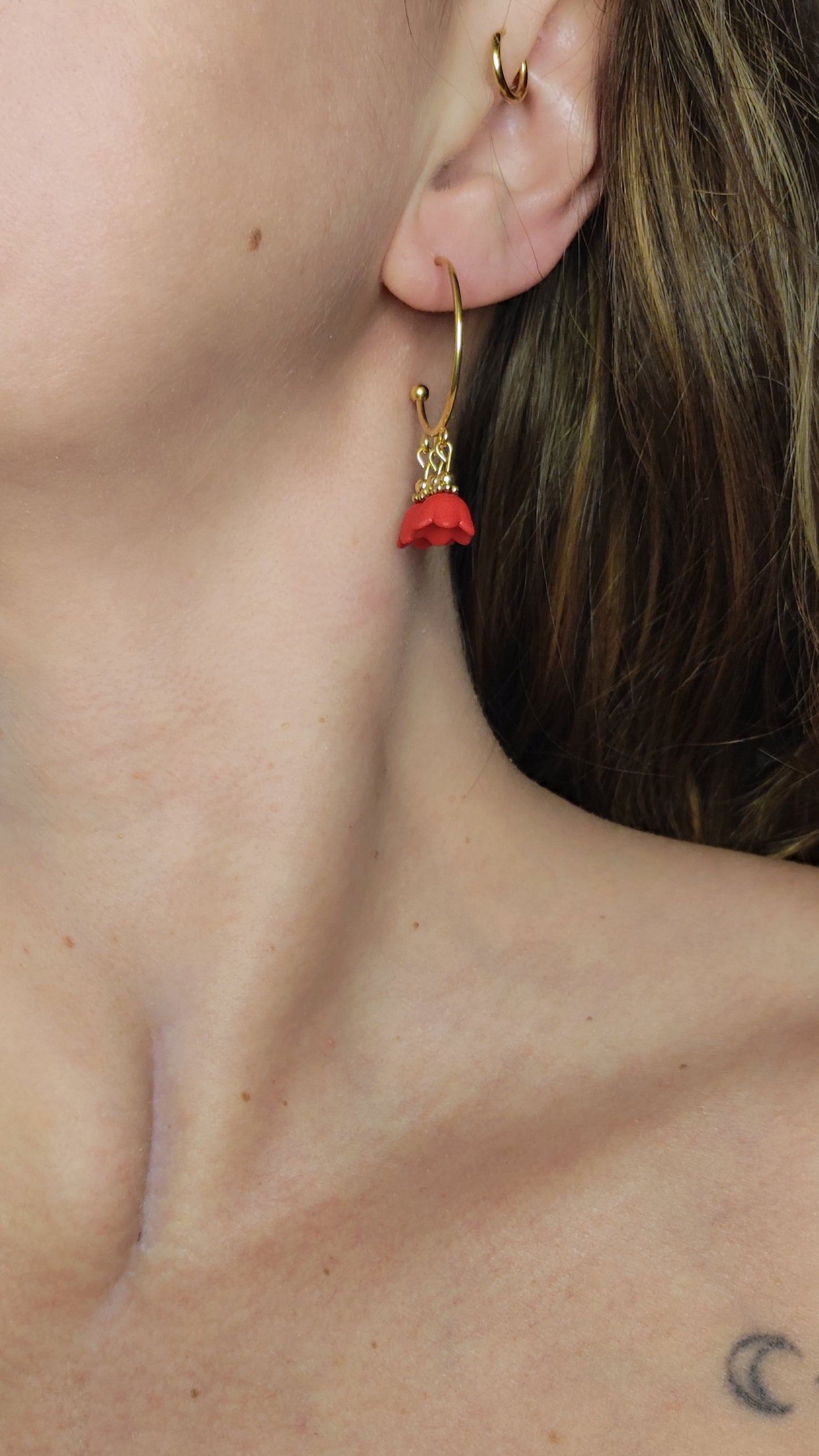 TULIPES - Boucles d'oreilles
