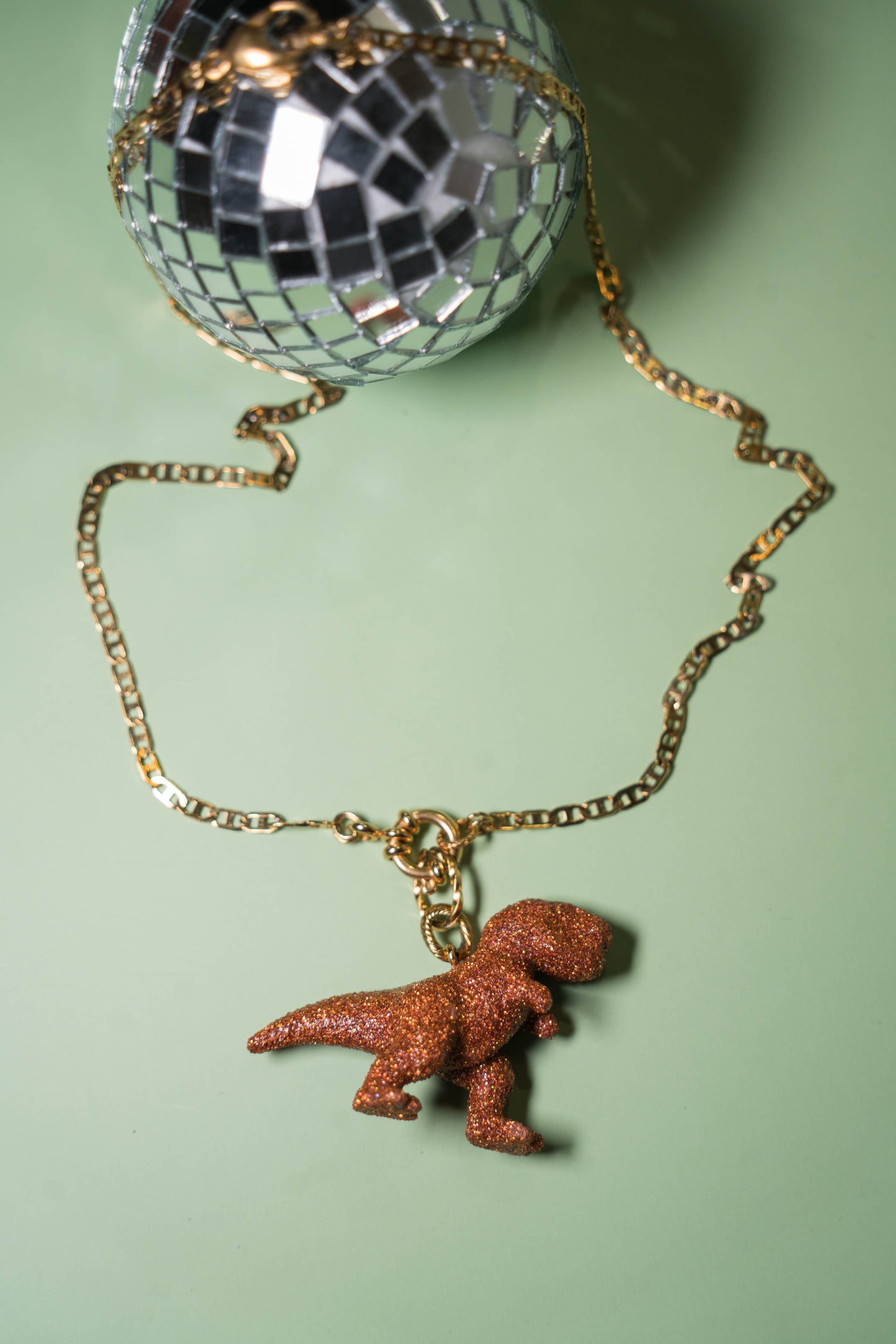 Pendentif DINOSAURE ORANGE
